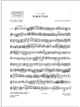 Sonatine - Alexandre Tansman - Partition - Flûte traversière
